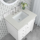James Martin Brittany 30" Single Bathroom Vanity, Bright White