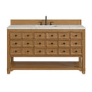 James Martin Malibu 60" Single Bathroom Vanity, Amber Birch