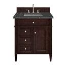 James Martin Brittany 30" Single Bathroom Vanity, Burnished Mahogany