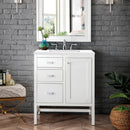 James Martin Addison 30" Single Bathroom Vanity, Glossy White