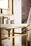 James Martin Boston 31.5" Single Console Vanity, Radiant Gold