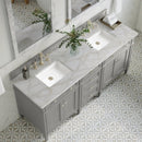 James Martin Brittany 72" Double Bathroom Vanity, Urban Gray