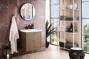 James Martin Linden 24" Dual Mount Single Bathroom Vanity, Whitewashed Walnut