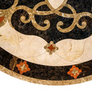 Jasmine Multi Finish Round Marble Medallions 48x48