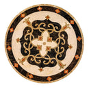 Jasmine Multi Finish Round Marble Medallions 48x48