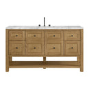 James Martin Breckenridge 60" Single Bathroom Vanity, Light Natural Oak