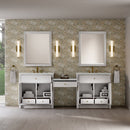 James Martin Bellshire 96" Double Bathroom Vanity, Bright White