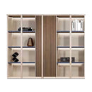 Norwyn · Office Shelves w/ Lighting & Closet