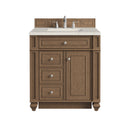 James Martin Bristol 30" Single Bathroom Vanity, Saddle Brown