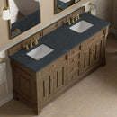 James Martin Brookfield 72" Double Bathroom Vanity, Pecan