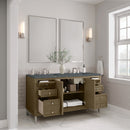 James Martin Chicago 60" Double Bathroom Vanity, Walnut Whisper