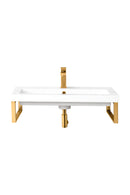 James Martin Boston 15.25" Floating Wall Bracket, Radiant Gold