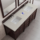 James Martin Brittany 72" Double Bathroom Vanity, Burnished Mahogany