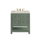 James Martin Breckenridge 30" Single Bathroom Vanity, Smokey Celadon