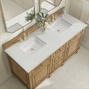 James Martin Lorelai 60" Double Bathroom Vanity, Light Natural Oak