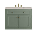 James Martin Chicago 36" Single Bathroom Vanity, Smokey Celadon