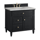 James Martin Lorelai 36" Single Bathroom Vanity, Black Onyx