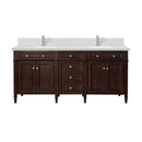 James Martin Brittany 72" Double Bathroom Vanity, Burnished Mahogany