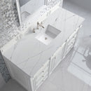 James Martin Bristol 60" Single Bathroom Vanity, Bright White