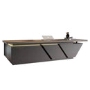 Maverick · Standing L-Shaped Executive Desk, Adjustable Height