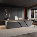 Maverick · Standing L-Shaped Executive Desk, Adjustable Height