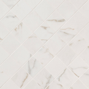 kaya calacatta lucca 3x3 matte porcelain NKAYCALLUC3X3 mosaic tile  msi collection product shot angle view