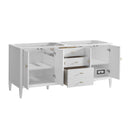 James Martin Myrrin 72" Single Bathroom Vanity, Bright White