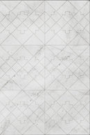 kemalpasa white marble carved stone model OYSTER 24x24 semi-polished top view 6 tiles