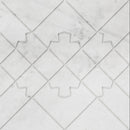 kemalpasa white marble stone model OYSTER 24x24 semi-polished top view