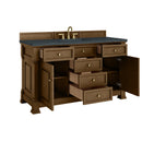 James Martin Brookfield 60" Single Bathroom Vanity, Honey Oak