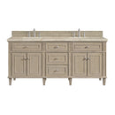 James Martin Lorelai 72" Double Bathroom Vanity, Whitewashed Oak