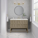 James Martin Emmeline 48" Single Bathroom Vanity, Pebble Oak