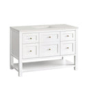 James Martin Breckenridge 48" Single Bathroom Vanity, Bright White