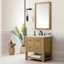 James Martin Breckenridge 30" Single Bathroom Vanity, Light Natural Oak