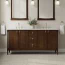 James Martin Kinnsden 72" Double Bathroom Vanity, Sable Oak