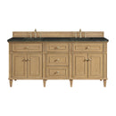 James Martin Lorelai 72" Double Bathroom Vanity, Light Natural Oak