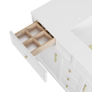 James Martin Bellshire 48" Single Bathroom Vanity, Bright White