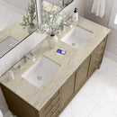 James Martin Chicago 60" Double Bathroom Vanity, Walnut Whisper