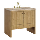 James Martin Hudson 36" Single Bathroom Vanity, Light Natural Oak