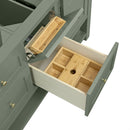 James Martin Breckenridge 60" Double Bathroom Vanity, Smokey Celadon