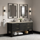 James Martin Lucian 72" Double Bathroom Vanity, Carbon Oak