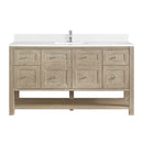 James Martin Breckenridge 60" Single Bathroom Vanity, Whitewashed Oak