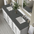 James Martin Bristol 72" Double Bathroom Vanity, Bright White