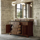 James Martin Brookfield 60" Double Bathroom Vanity, Honey Oak