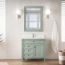 James Martin Brittany 36" Single Bathroom Vanity, Sage Green
