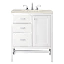 James Martin Addison 30" Single Bathroom Vanity, Glossy White