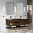 James Martin Allamari 72" Floating Double Bathroom Vanity, Sable