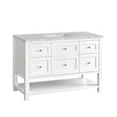 James Martin Breckenridge 48" Single Bathroom Vanity, Bright White