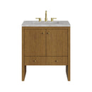 James Martin Hudson 30" Single Bathroom Vanity, Honey Oak