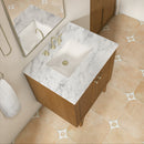 James Martin Laurent 30" Dual Mount Single Bathroom Vanity, Honey Oak